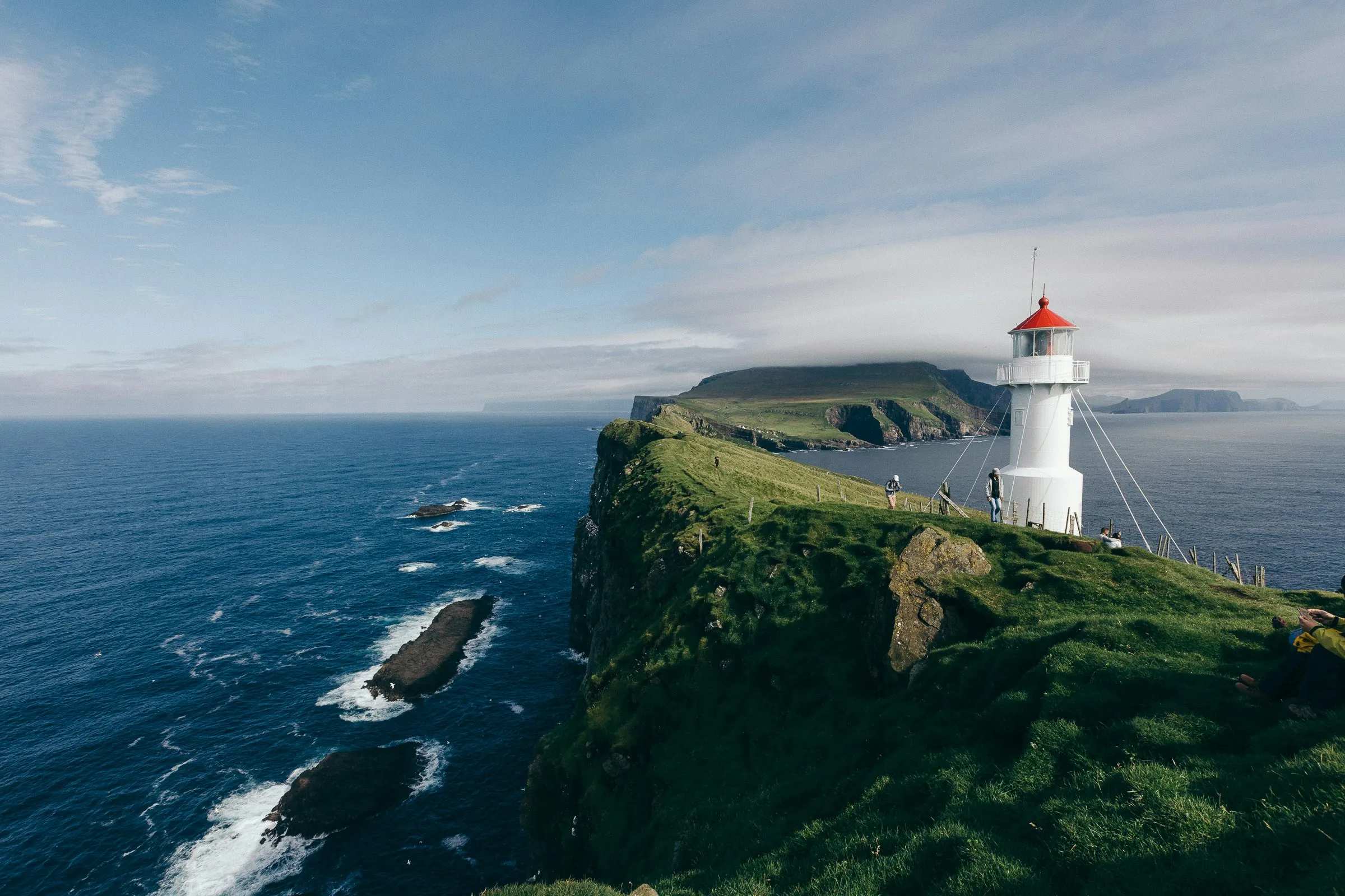 Green cliffs in the Faroe Islands